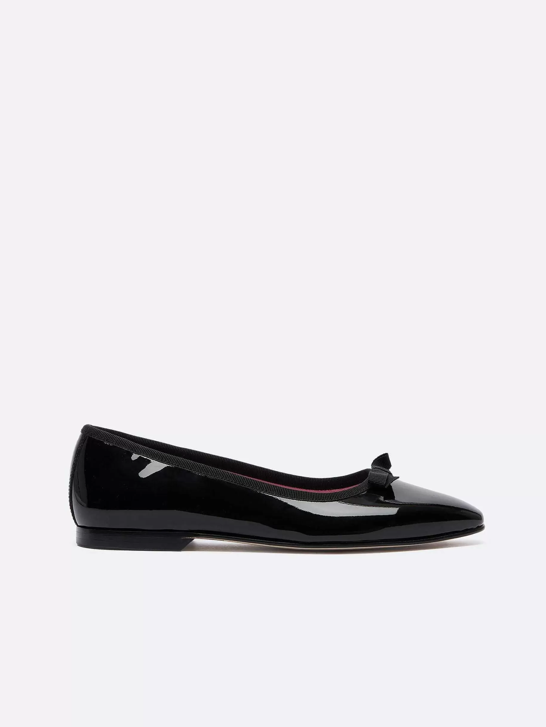 Women Carel Ballet Flats-Black Patent Leather Ballet Flats