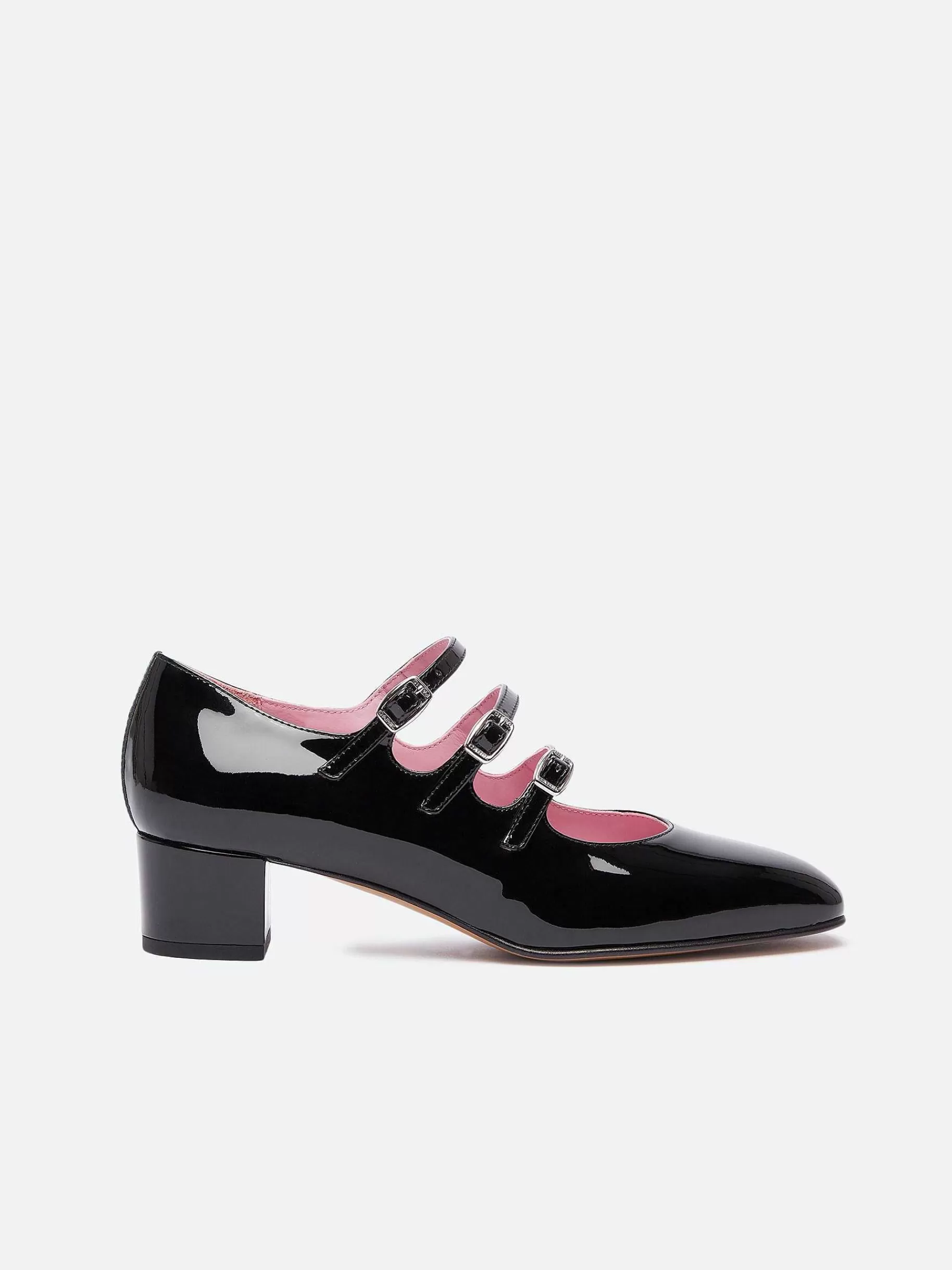 Women Carel Mary Janes-Black Patent Leather Mary Janes Pumps