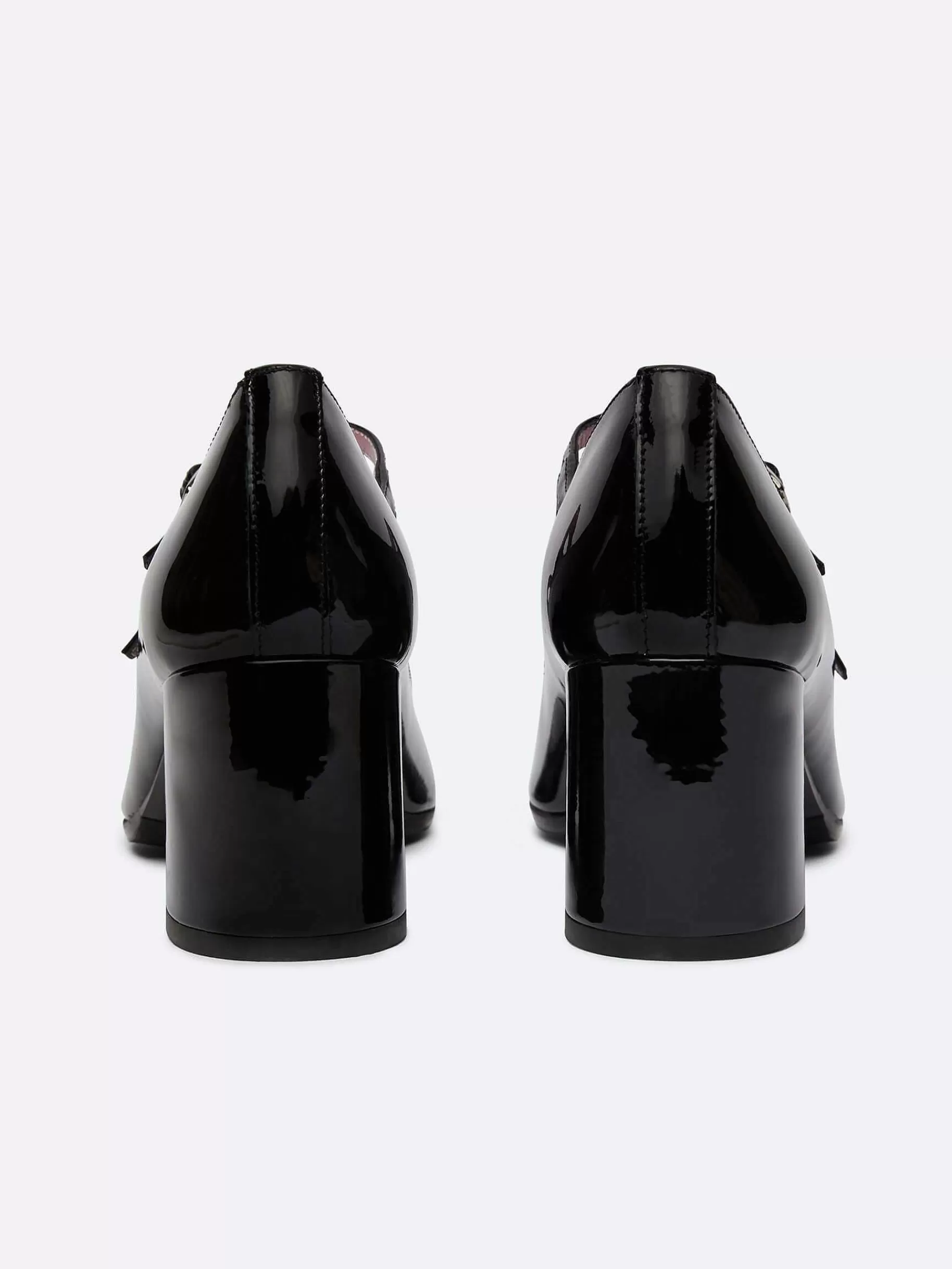 Women Carel Mary Janes-Black Patent Leather Mary Janes Pumps