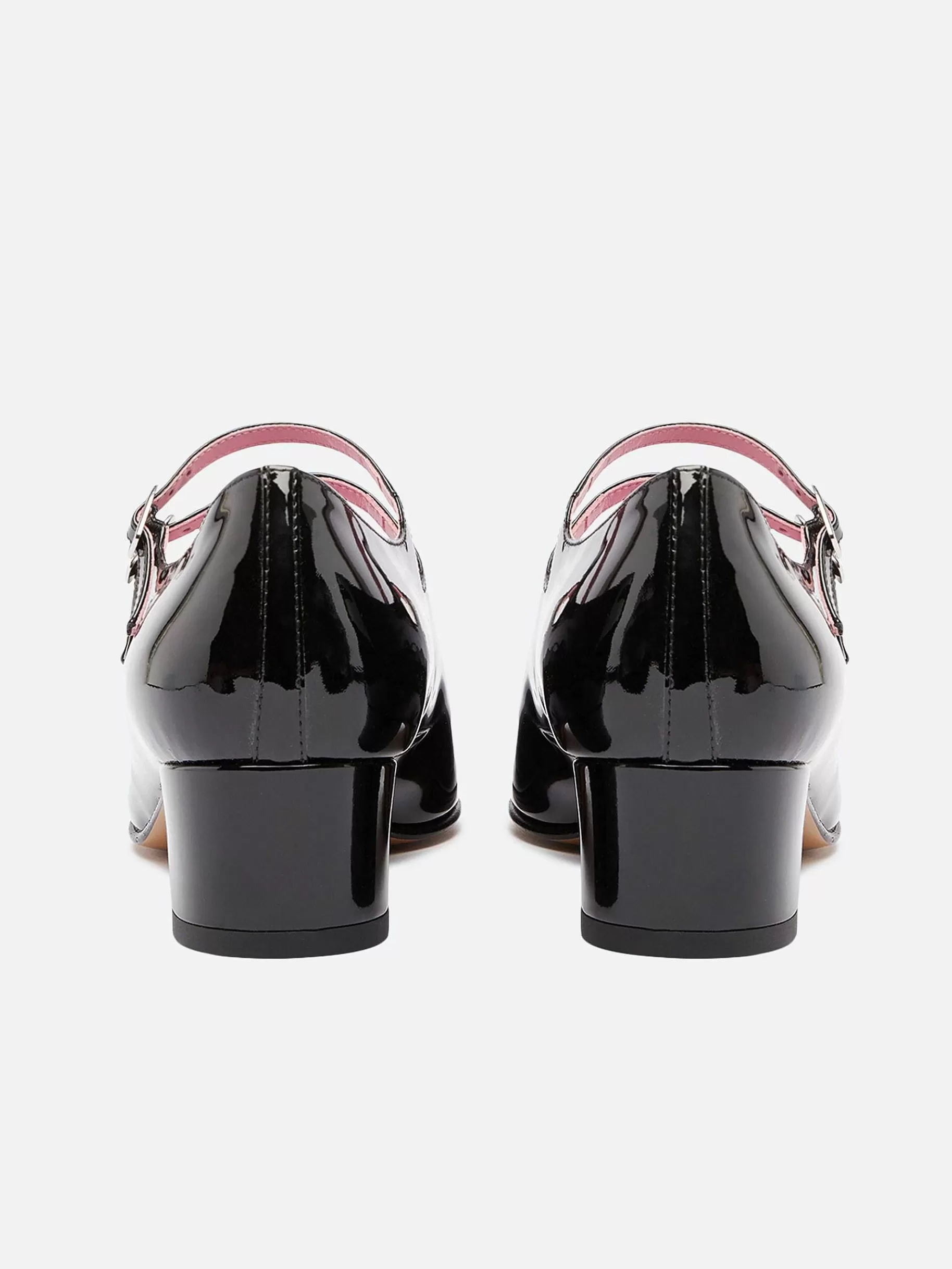 Women Carel Mary Janes-Black Patent Leather Mary Janes Pumps