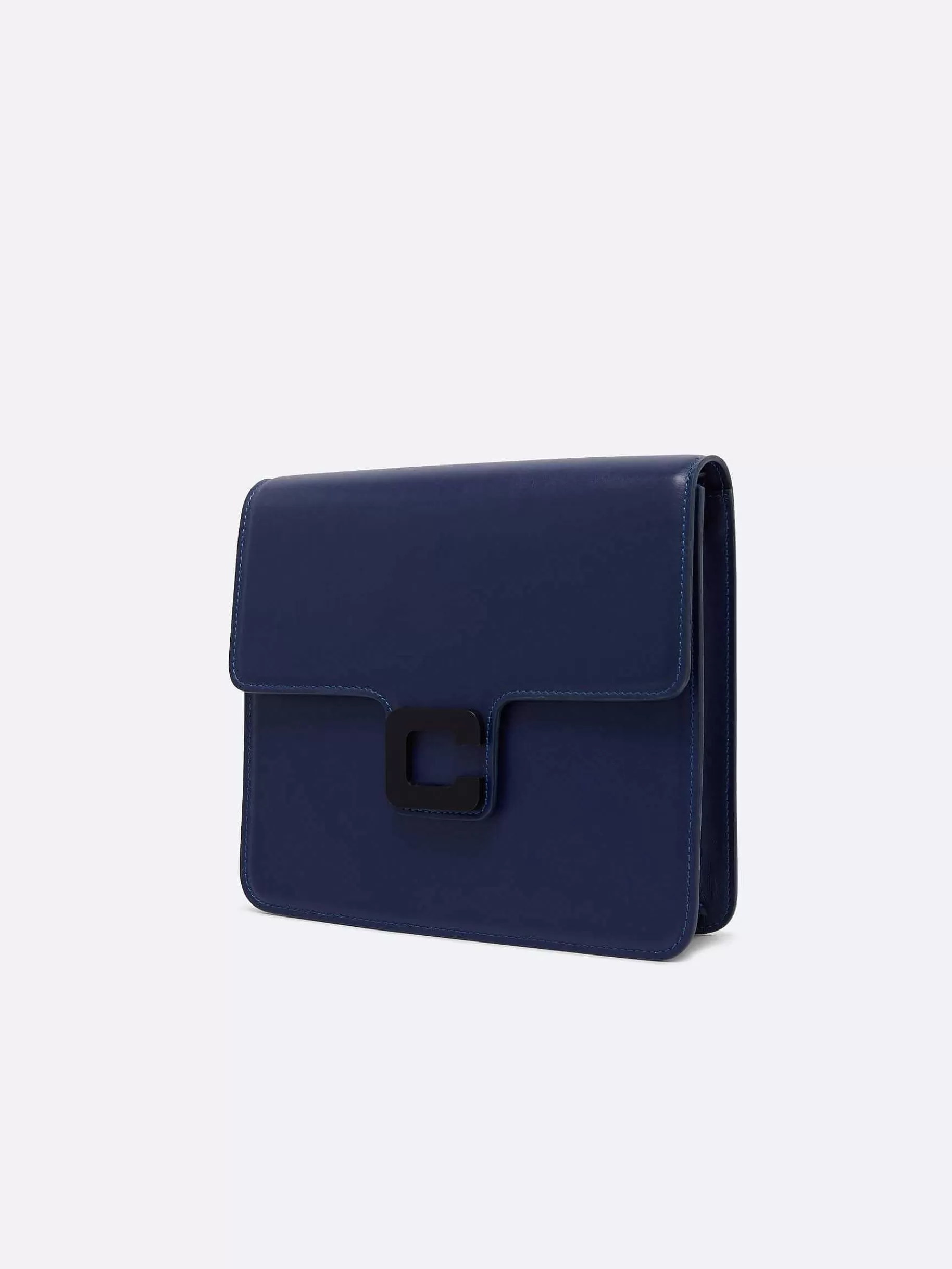 Women Carel Bags-Blue Leather Bag