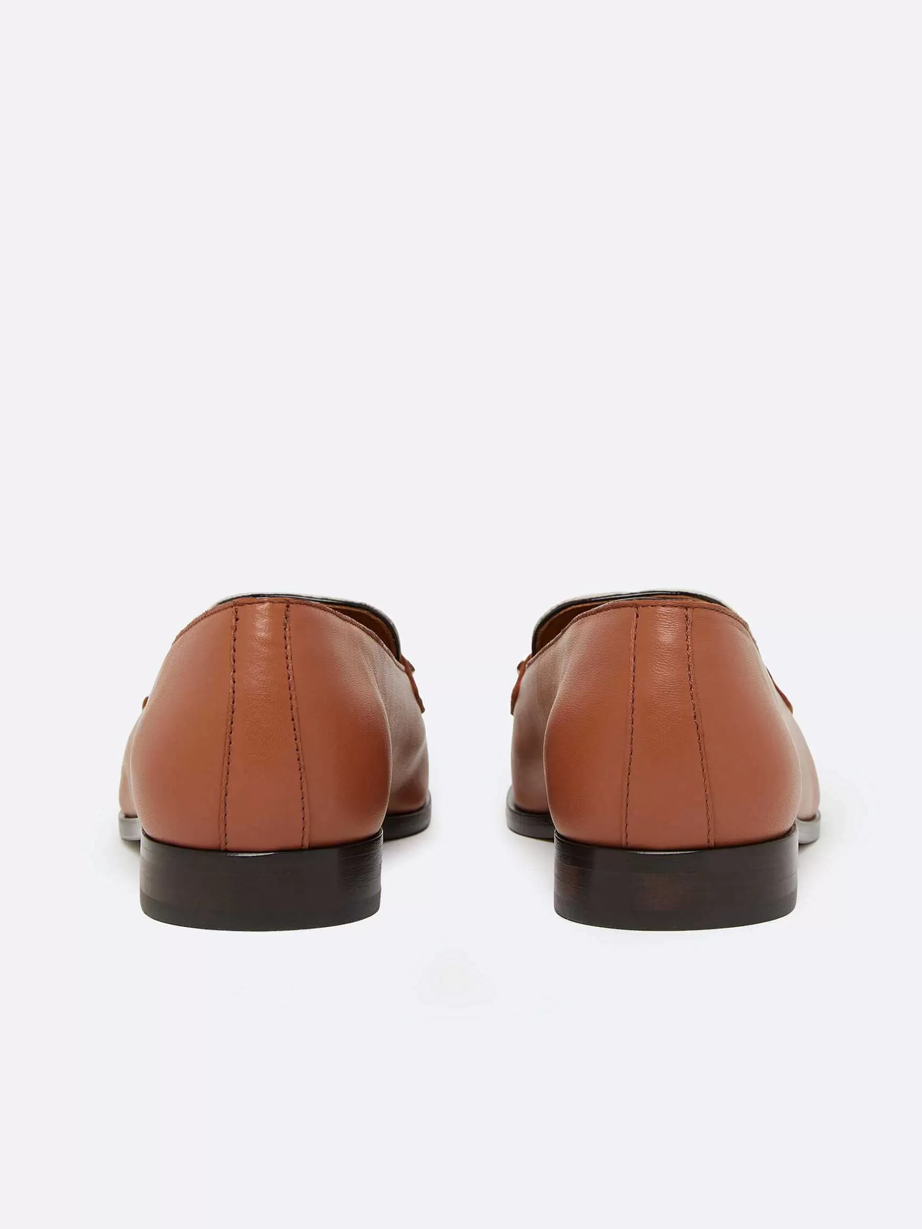 Women Carel Loafers-Cognac And Ivory Leather Loafers