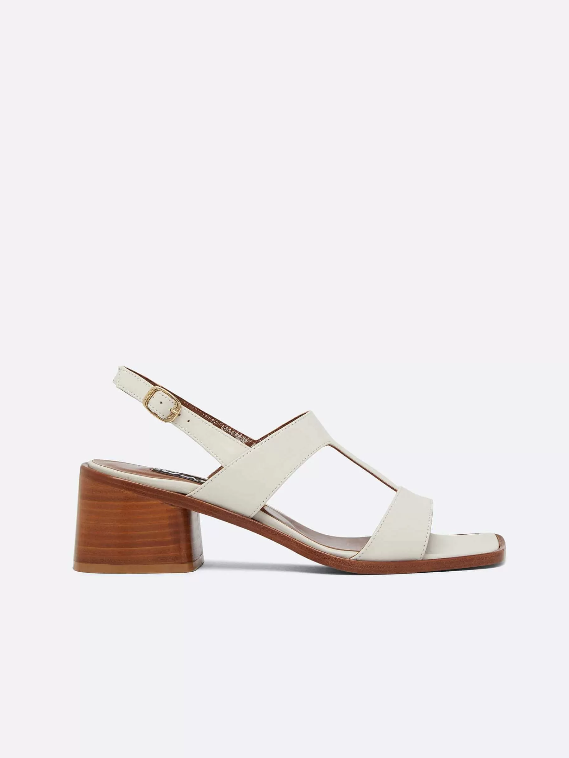 Women Carel Sandals And Mules-Ivory Leather Sandals