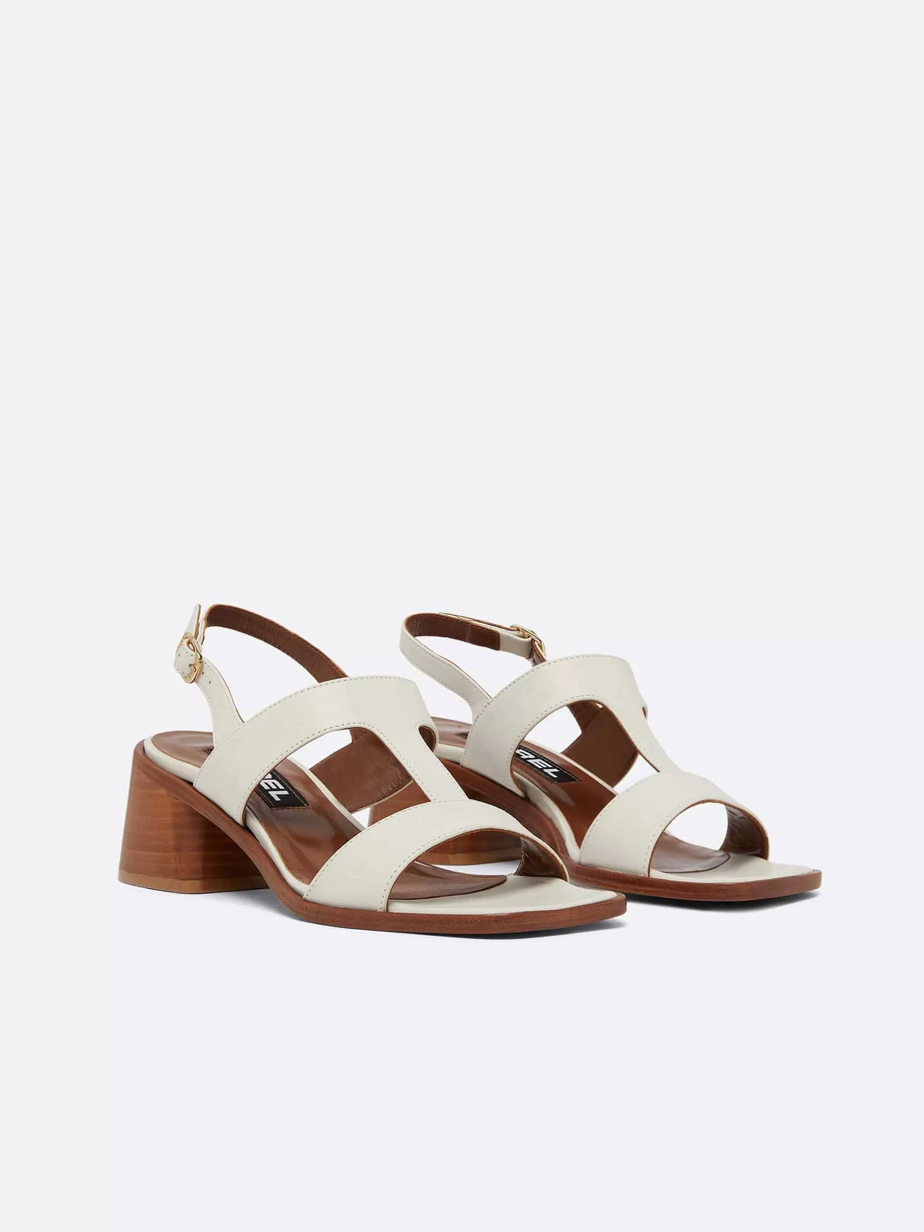 Women Carel Sandals And Mules-Ivory Leather Sandals