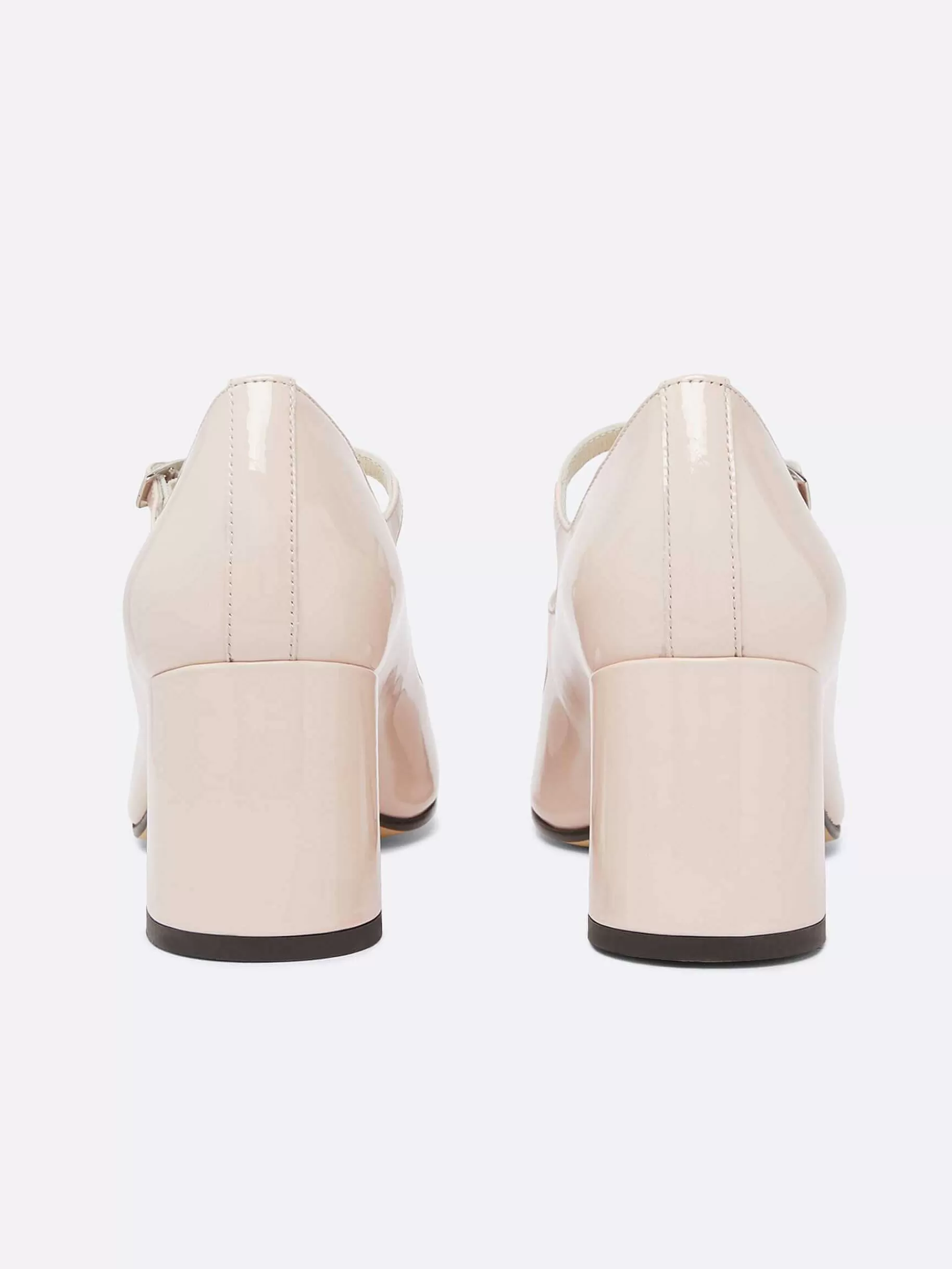 Women Carel Mary Janes-Light Pink Patent Leather Mary Janes Pumps