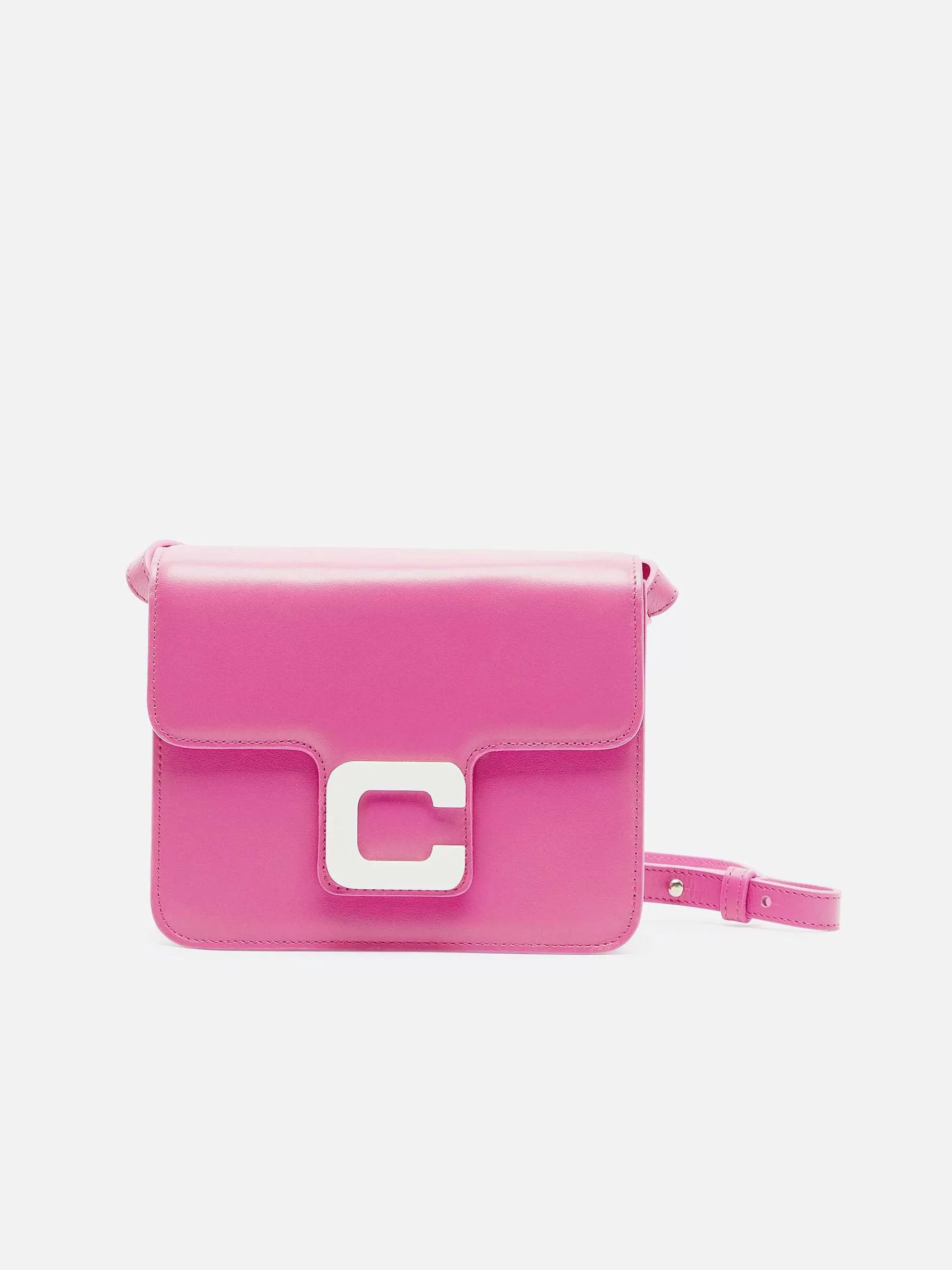 Women Carel Bags-Pink Leather Bag