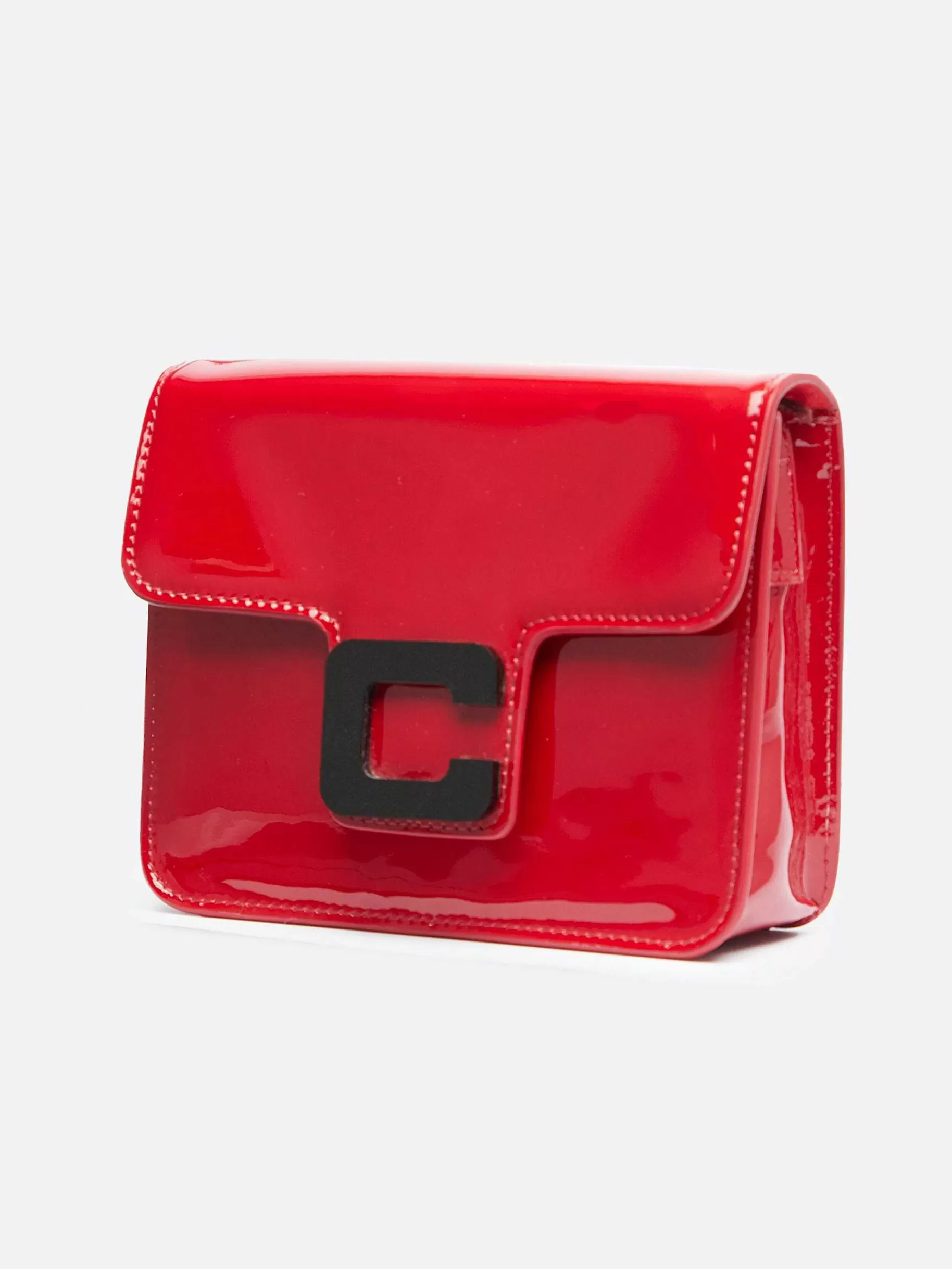 Women Carel Bags-Red Patent Leather Bag