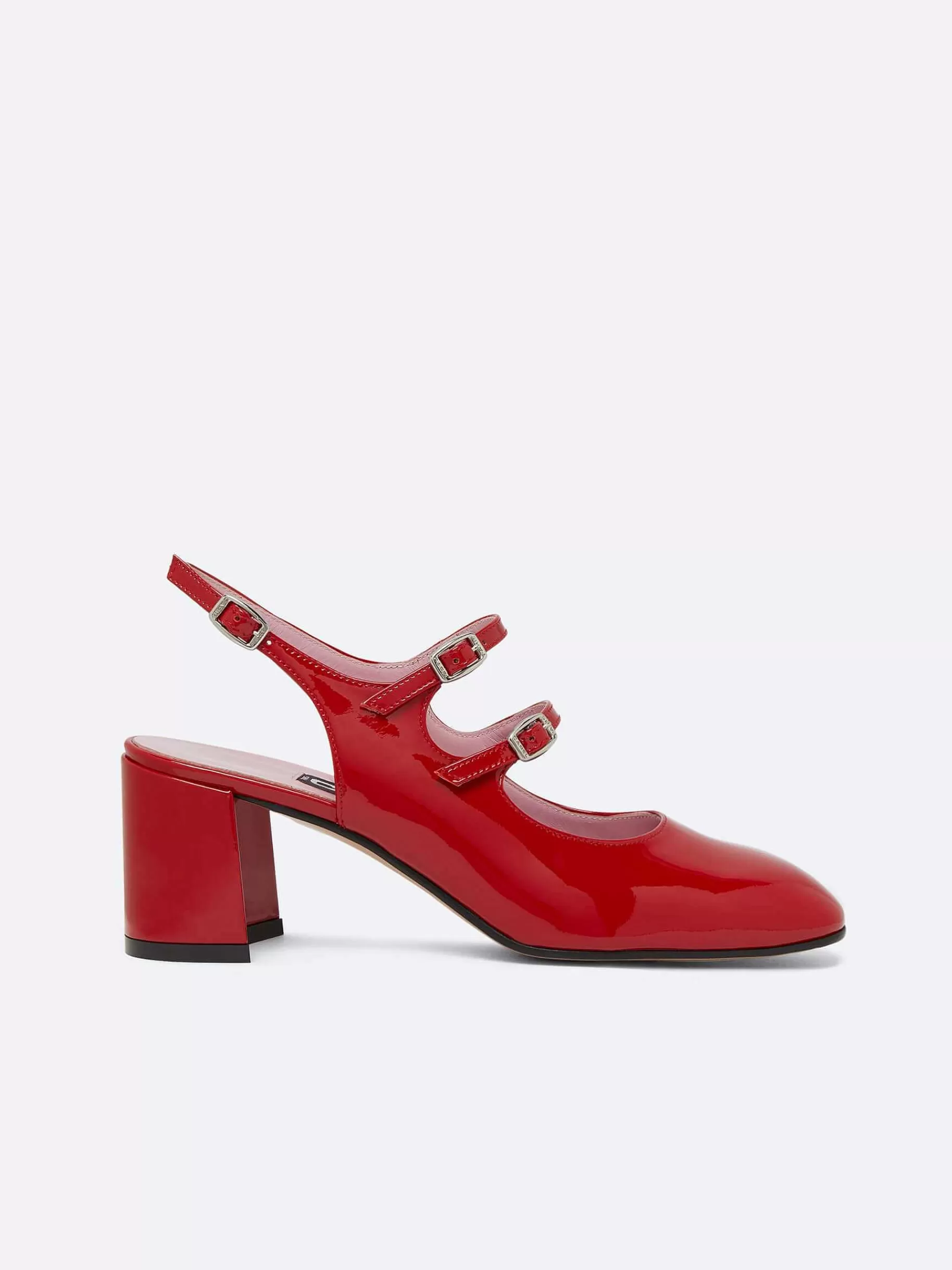 Women Carel Slingbacks-Red Patent Leather Slingback Mary Janes