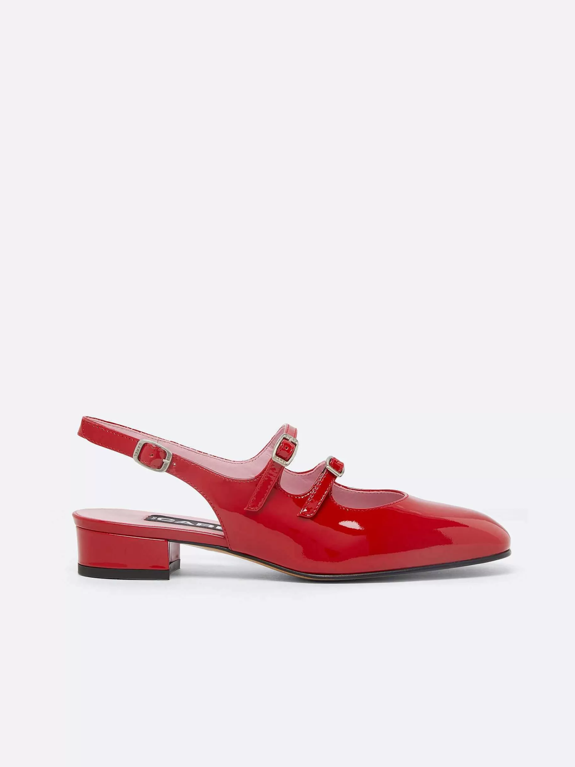 Women Carel Slingbacks-Red Patent Leather Slingback Mary Janes