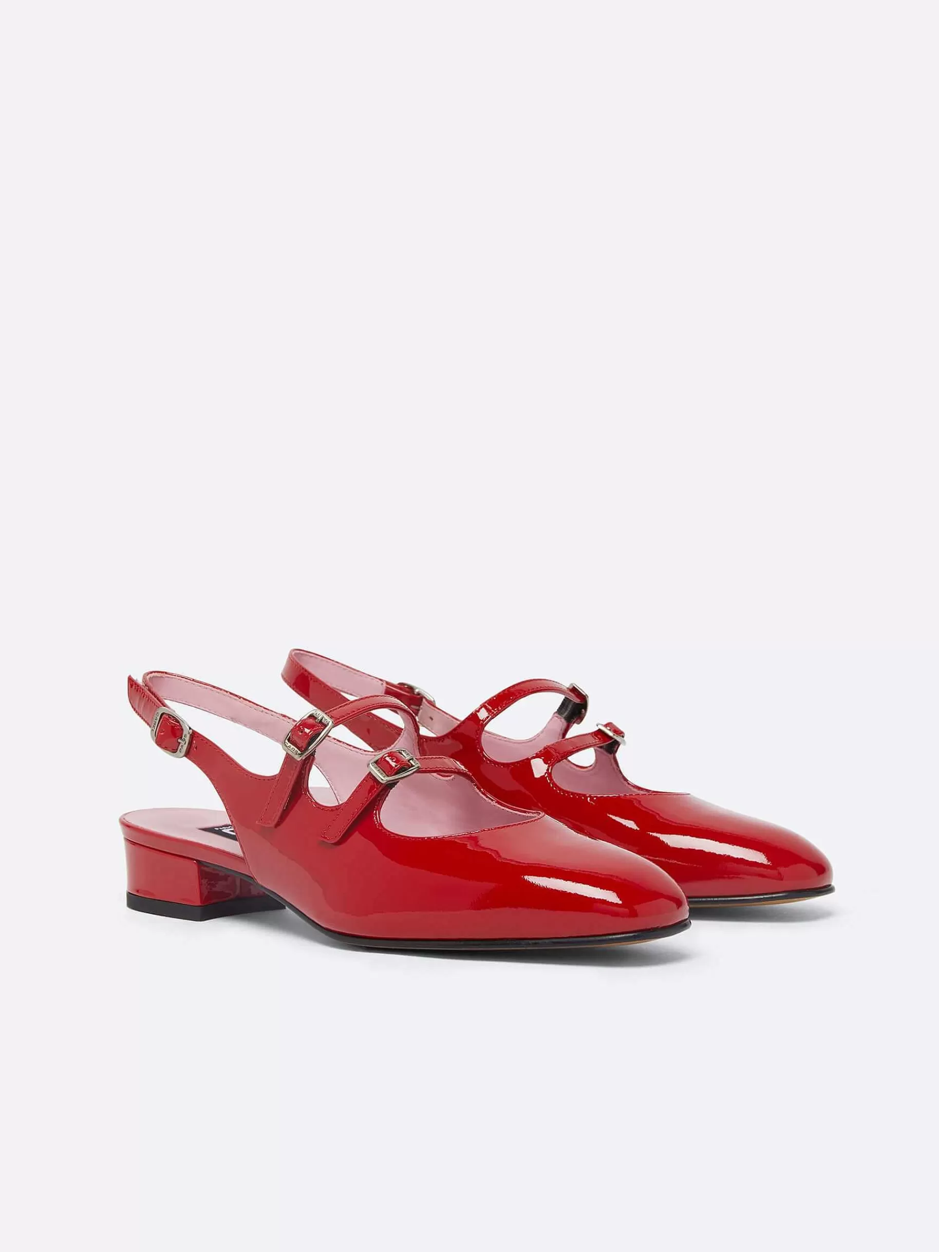 Women Carel Slingbacks-Red Patent Leather Slingback Mary Janes