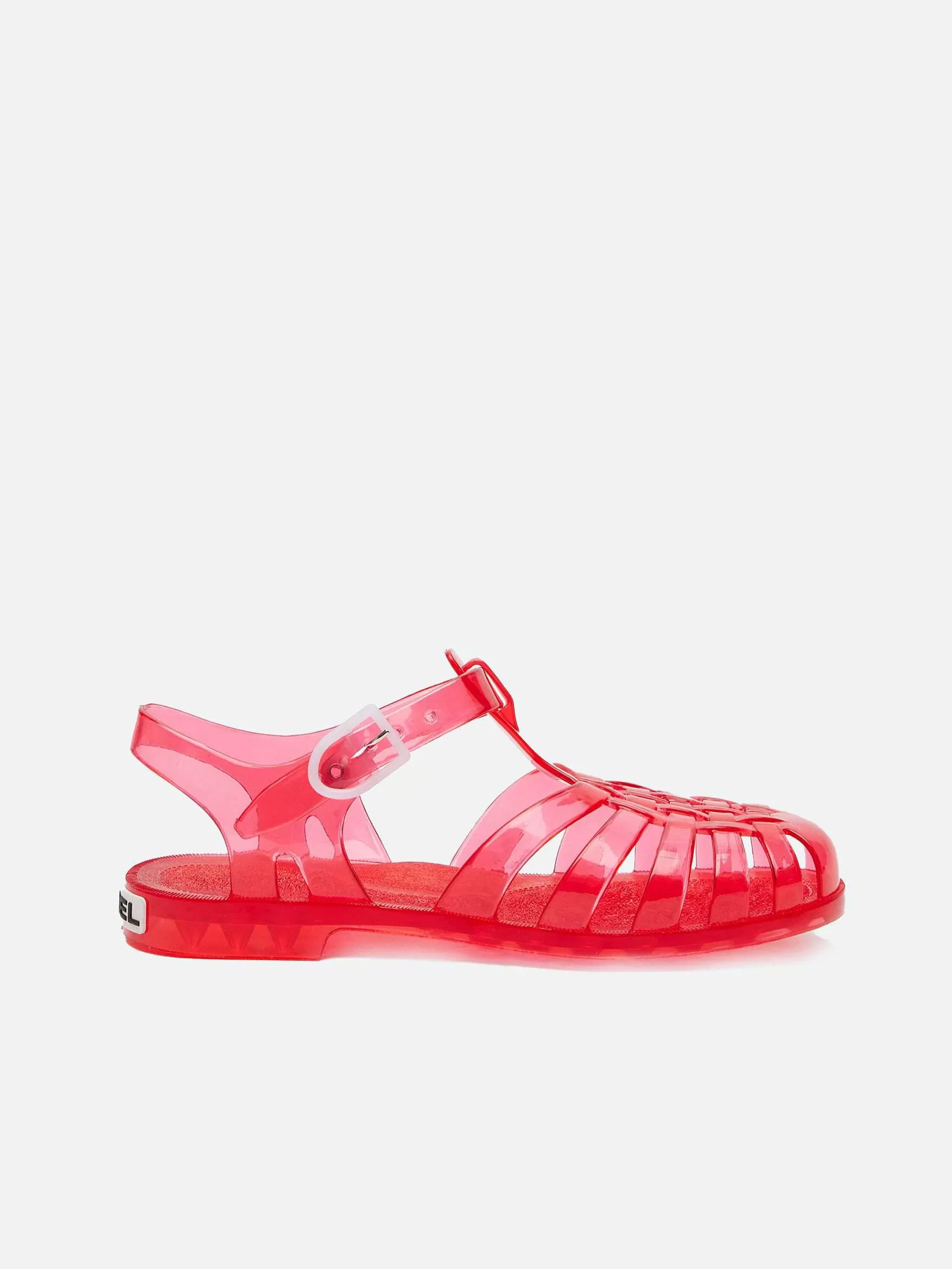 Women Carel Sandals And Mules-Red Plastic Sandals