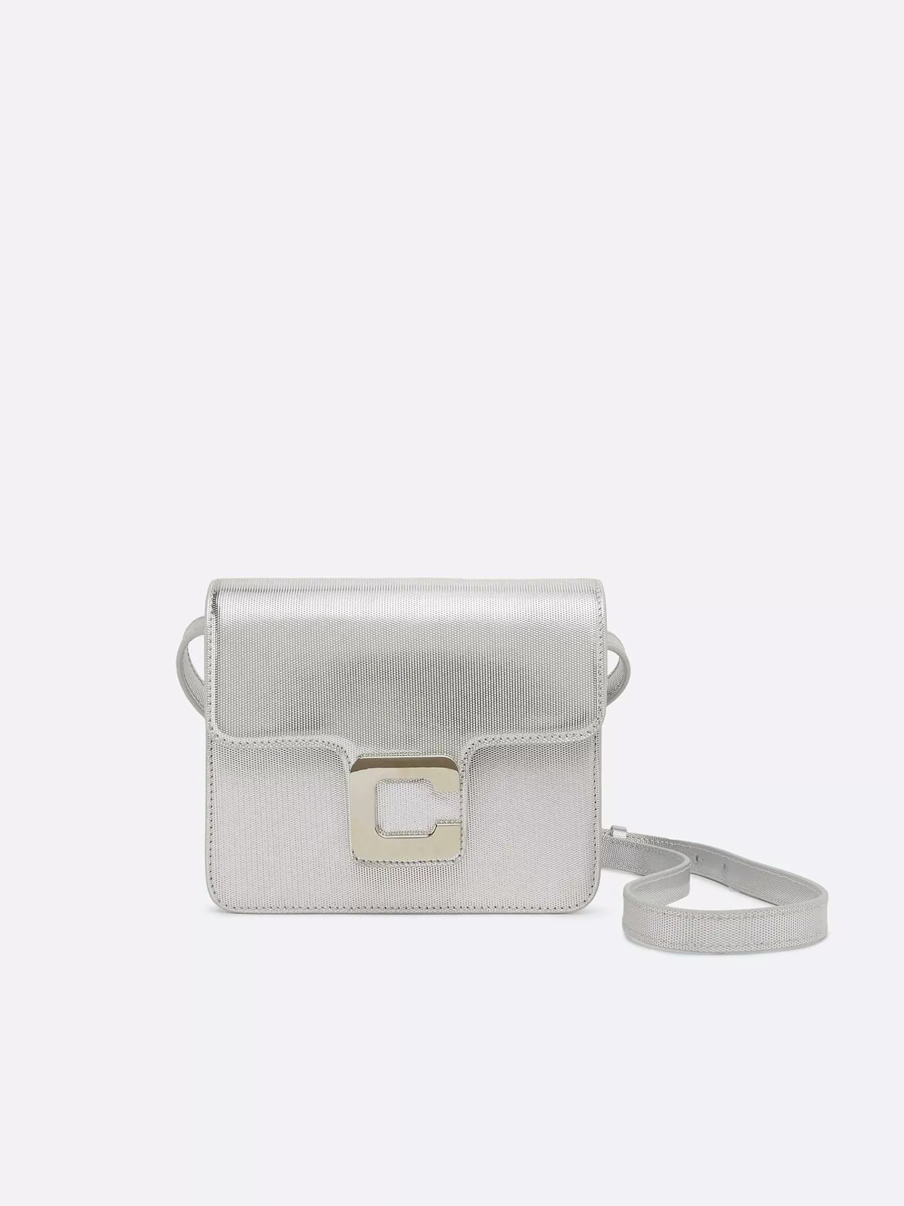 Women Carel Bags-Silver Embossed Leather Bag
